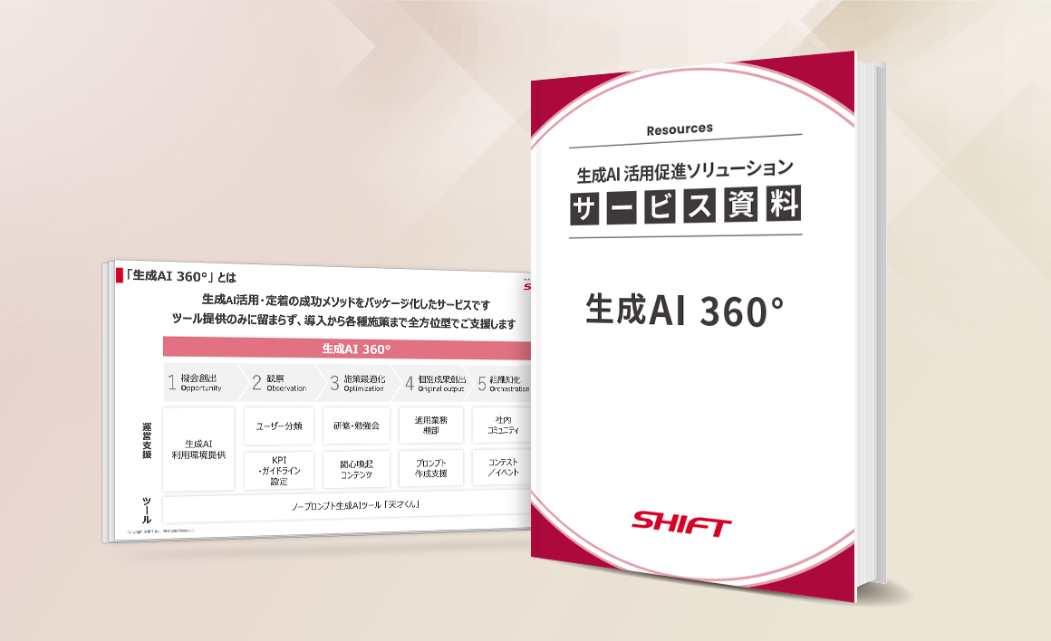 生成AI 活用促進ソリューション「生成AI 360°」のご紹介
